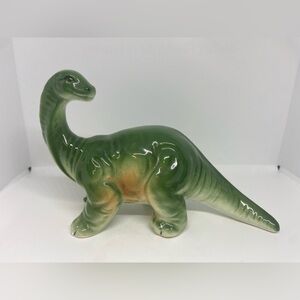 Vintage Ceramic Long Neck Dinosaur Boy’s Room Decor Shelf Sitter Knickknack Kids